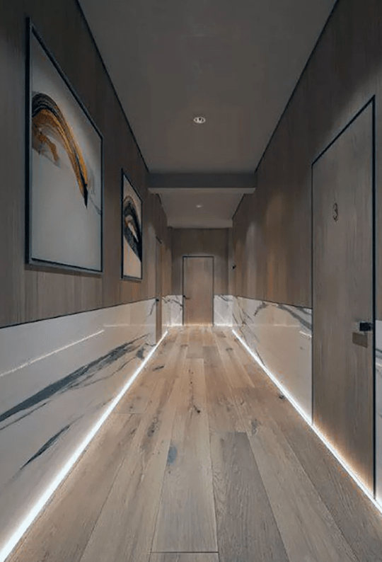 Chemin lumineux portrait