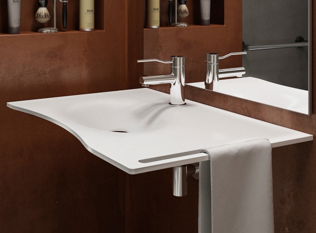 Lavabo et vasque paysage