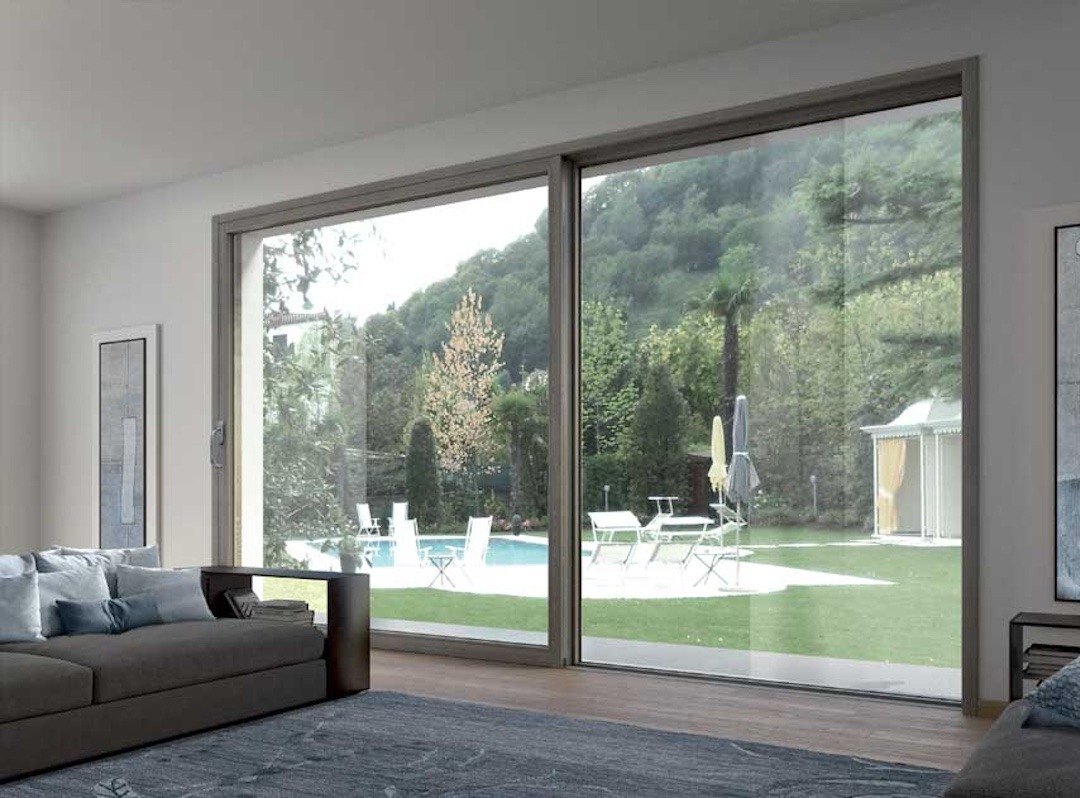 Portes fenetres avec seuil integre paysage