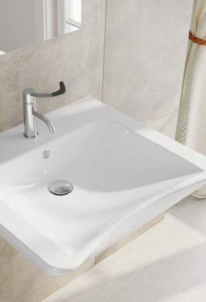 Lavabo et vasque (portrait)